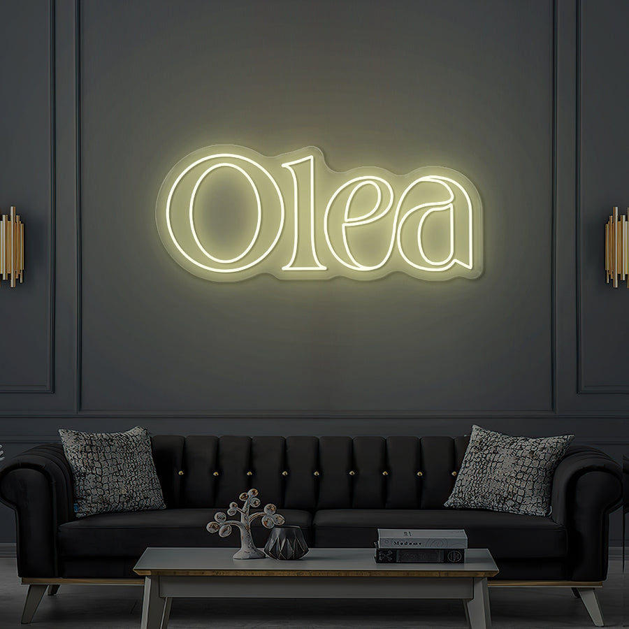 Enseigne LED Néon Personnalisée Olea