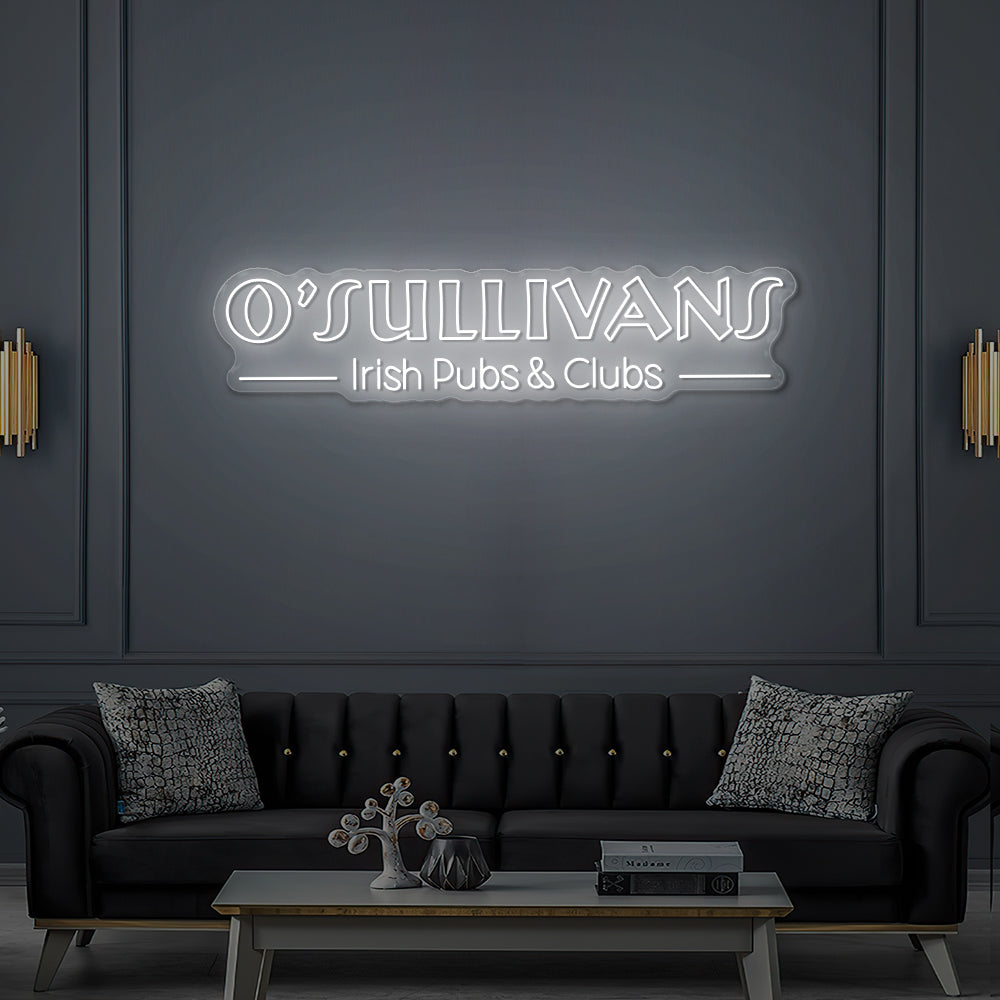Enseigne LED Néon Personnalisée O'Sullivans Pub Montpellier