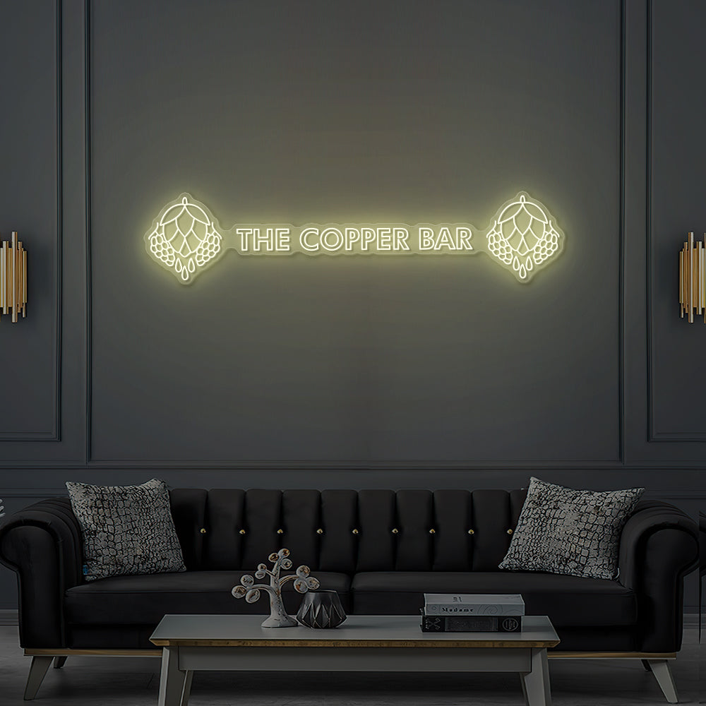 Custom LED Neon Sign THE COPPER BAR