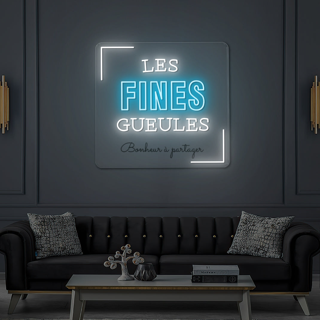 Custom LED Neon Sign for Les Fines Gueules