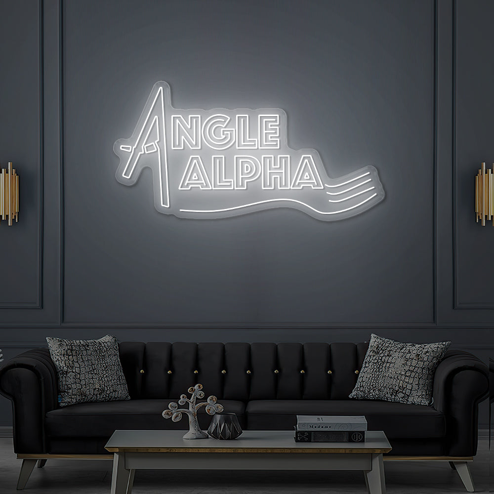 Custom LED Neon Sign The Alpha Angle