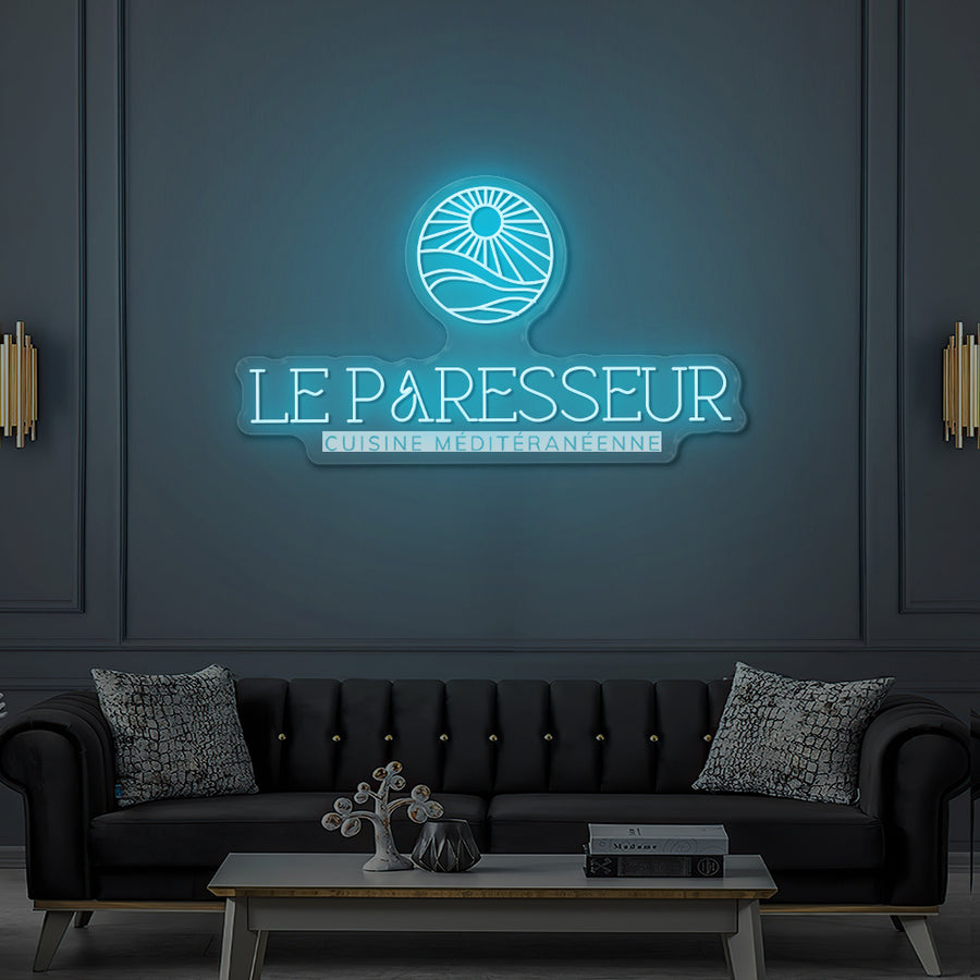 Enseigne LED Néon Personnalisée Le Paresseur