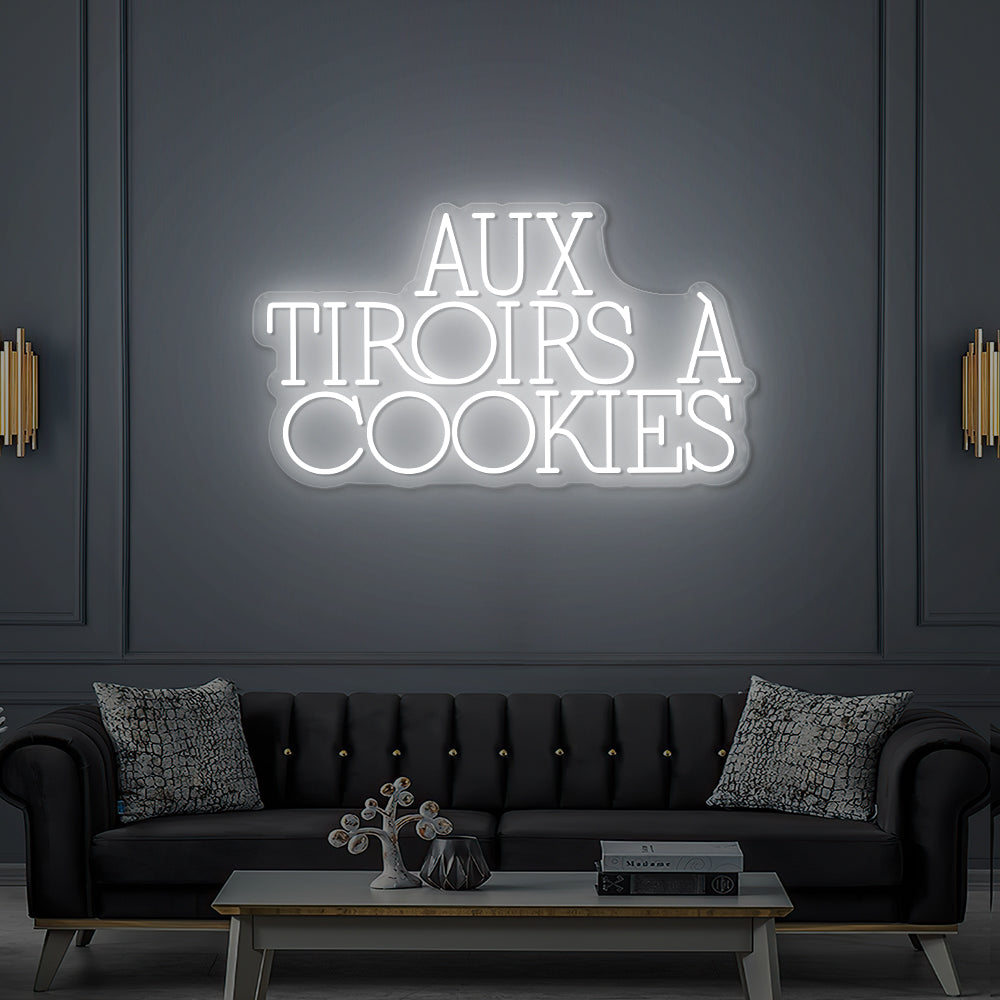 Enseigne LED Néon Personnalisée Aux Tiroirs à Cookies