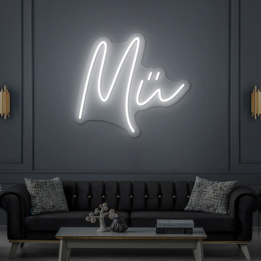 Enseigne LED Néon Personnalisée Mü Café