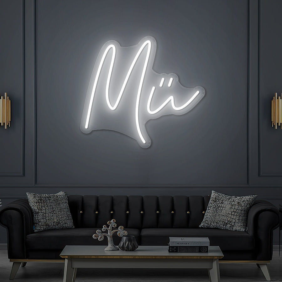 Enseigne LED Néon Personnalisée Mü Café