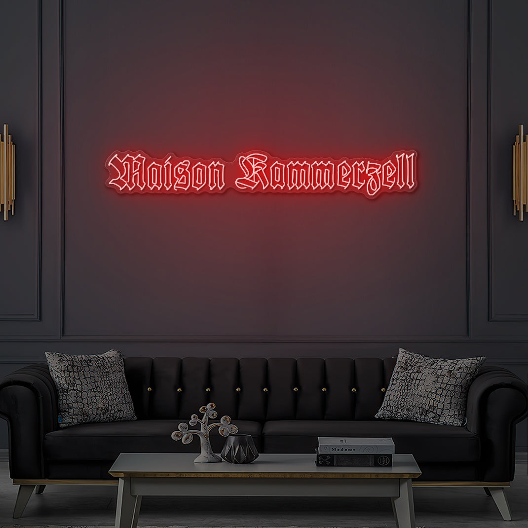 Enseigne LED Néon Personnalisée Maison Kammerzell