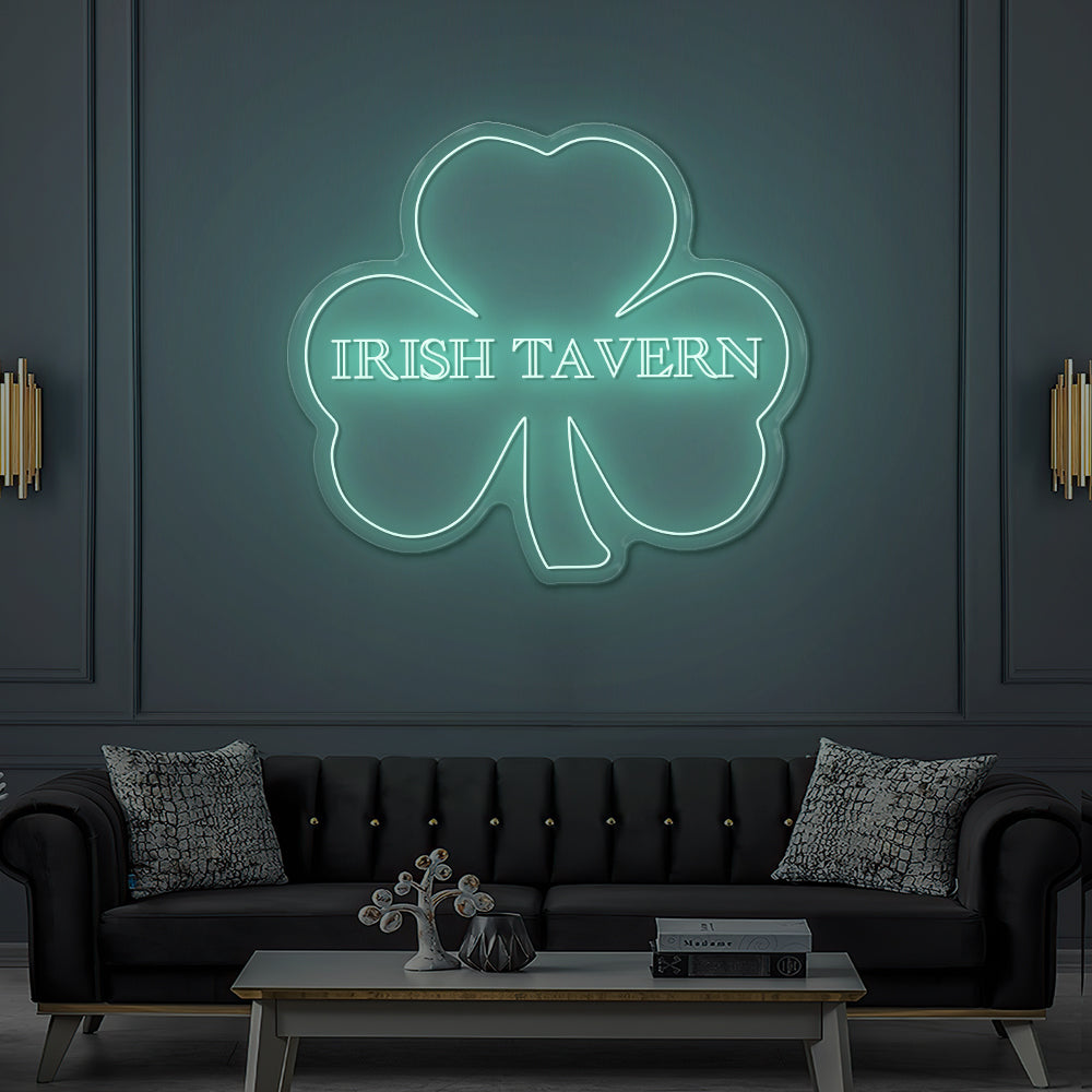 Custom LED Neon Sign Irish Tavern