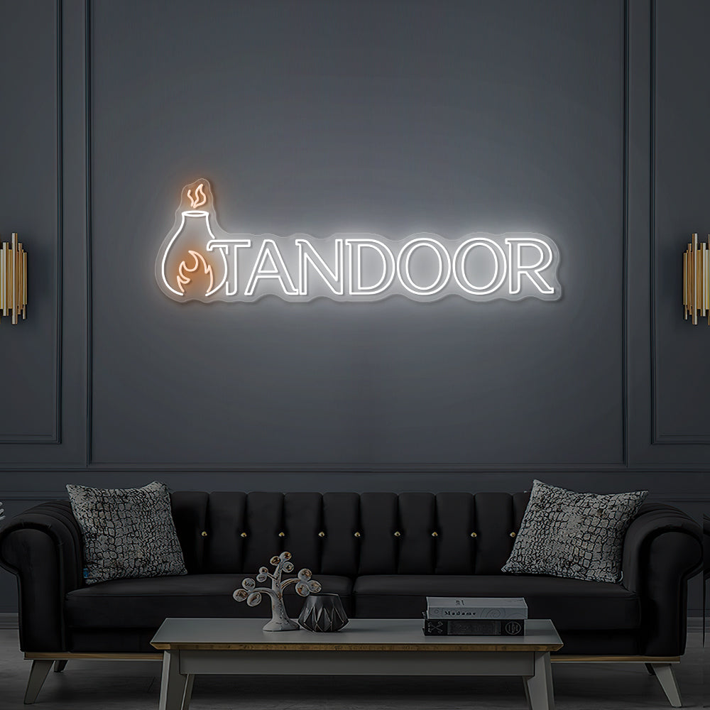 Enseigne LED Néon Personnalisée Le Tandoor Restaurant Indien