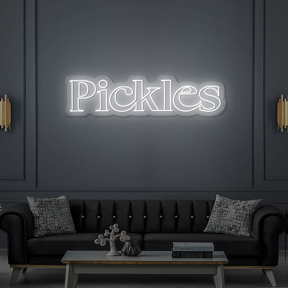 Enseigne LED Néon Personnalisée Pickles