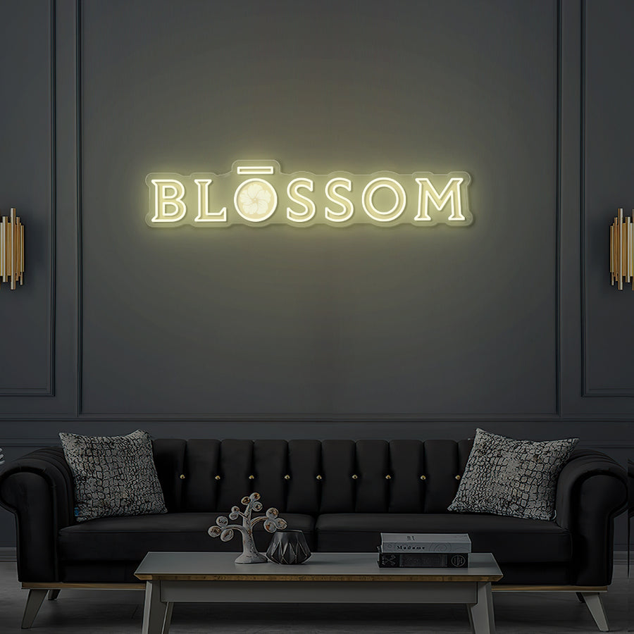 Enseigne LED Néon Personnalisée BL?SSOM