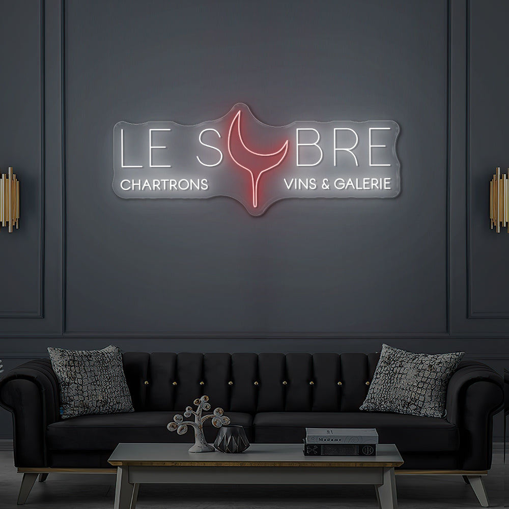 Enseigne LED Néon Personnalisée Le Sobre Chartrons