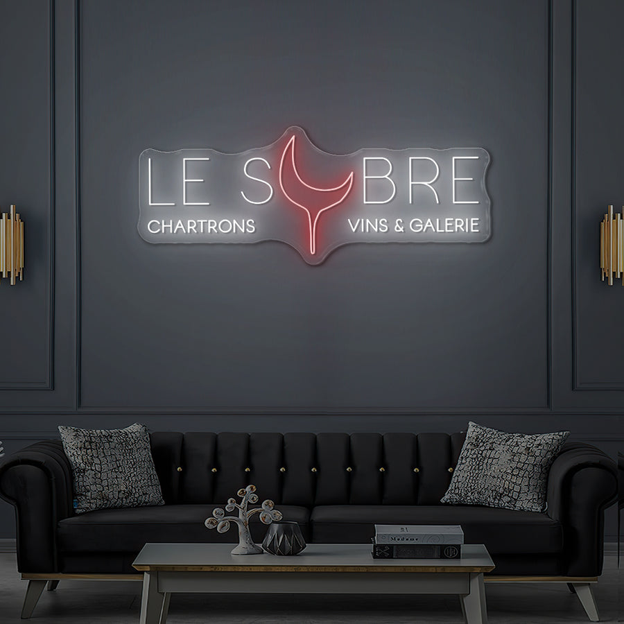 Enseigne LED Néon Personnalisée Le Sobre Chartrons