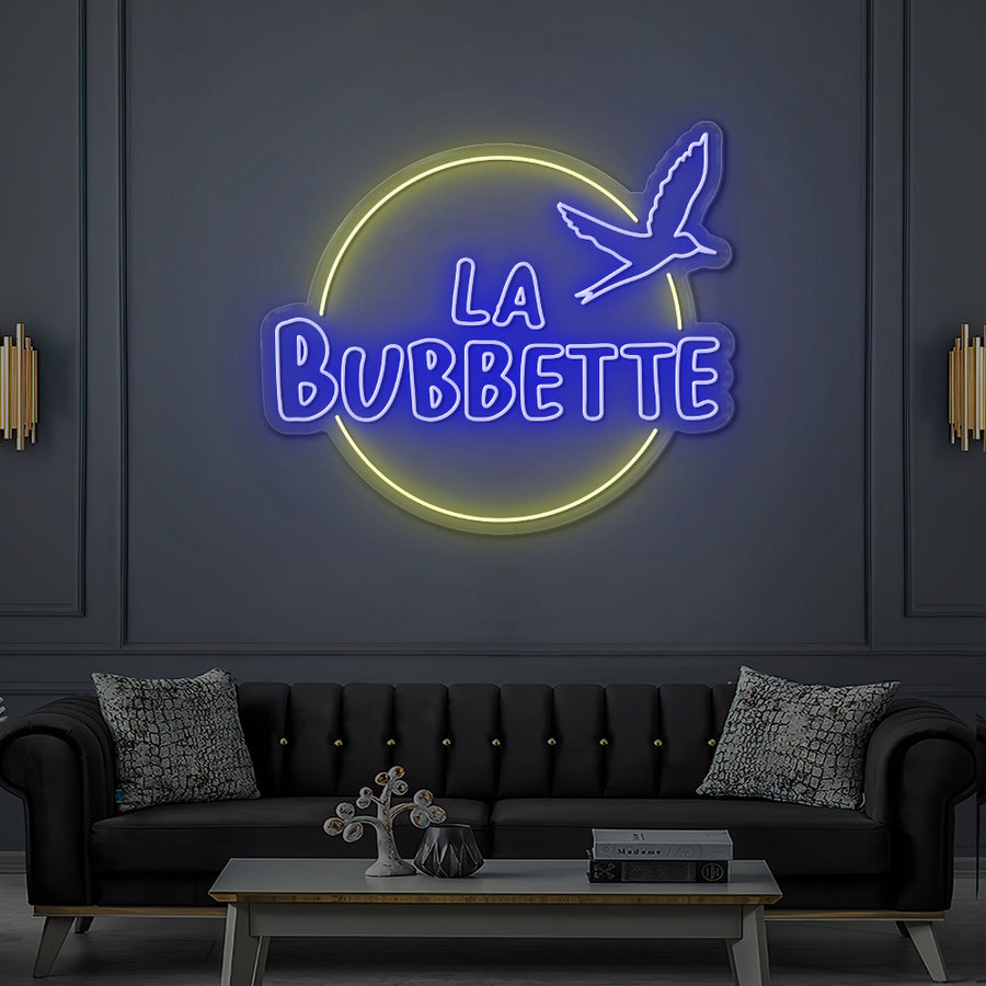 Enseigne LED Néon Personnalisée La Bubbette