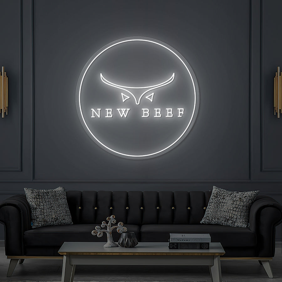 Custom LED Neon Sign NEW BEEF