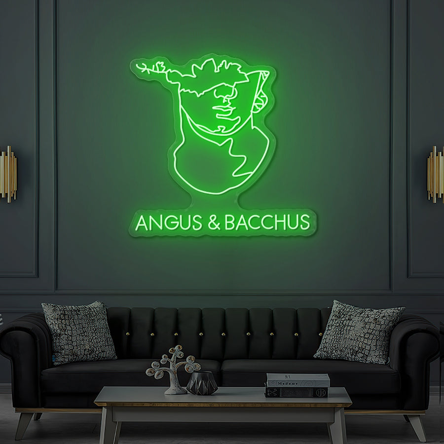 Custom LED Neon Sign Angus & Bacchus