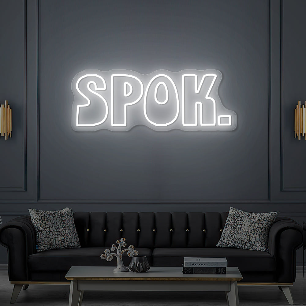 Spok Custom LED Neon Sign - Bordeaux Ravezies I Lunch Canteen