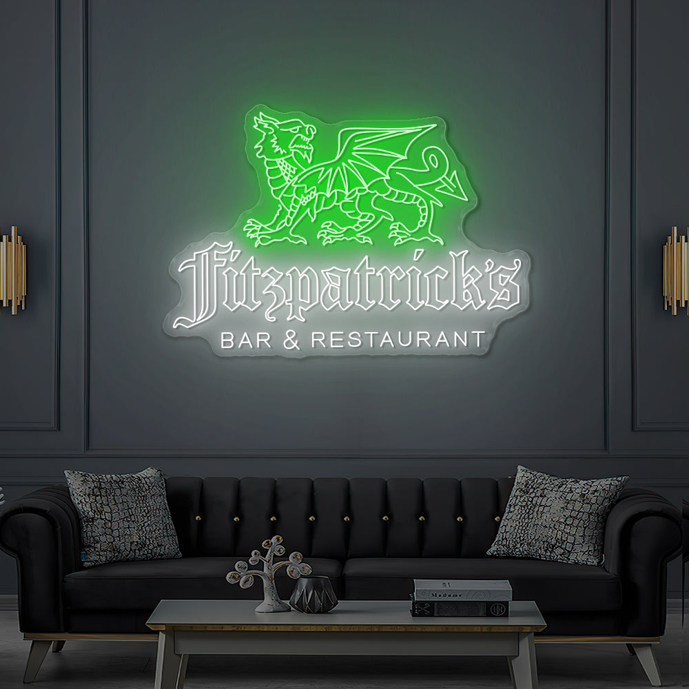 Custom LED Neon Sign for Fitzpatrick's Irish Pub