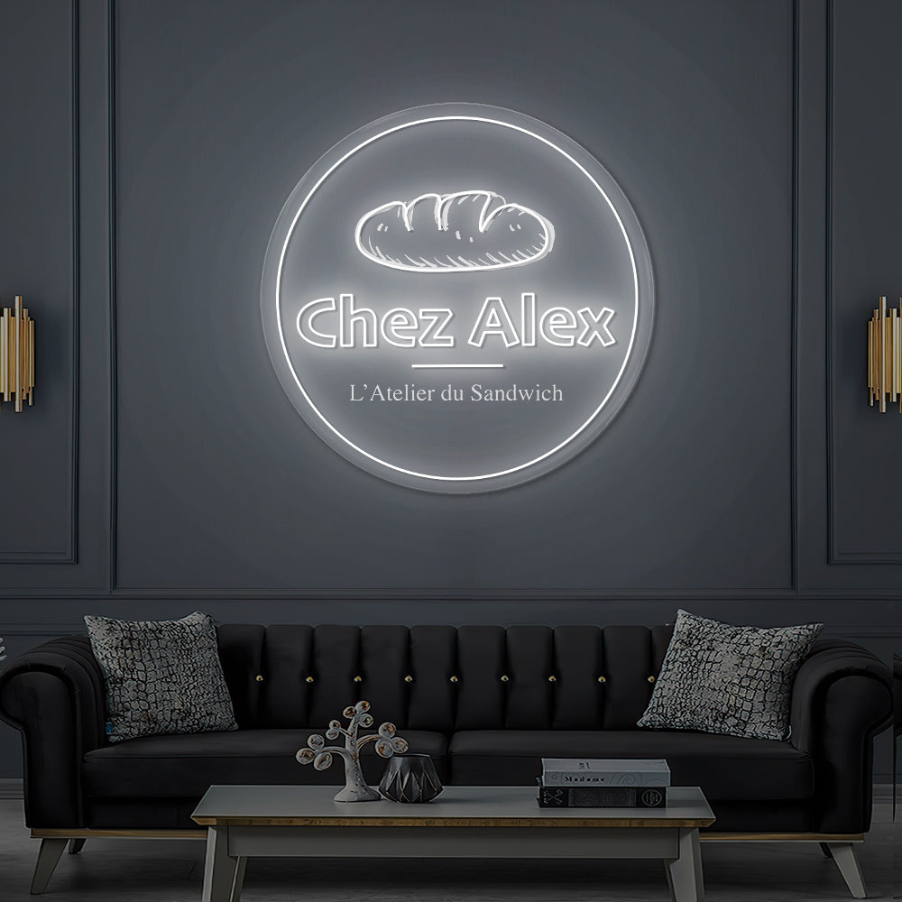 Enseigne LED Néon Personnalisée Chez Alex