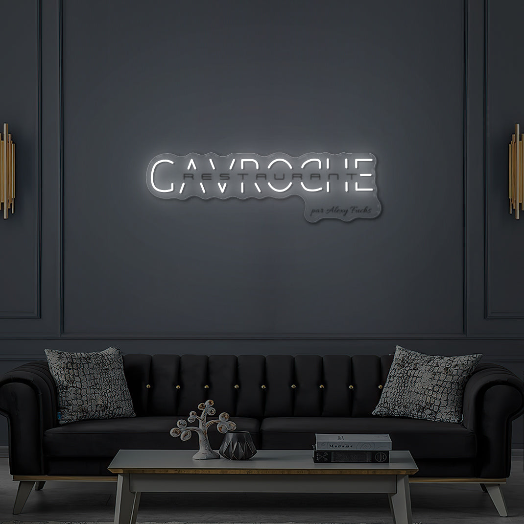 Custom LED Neon Sign for Gavroche Restaurant