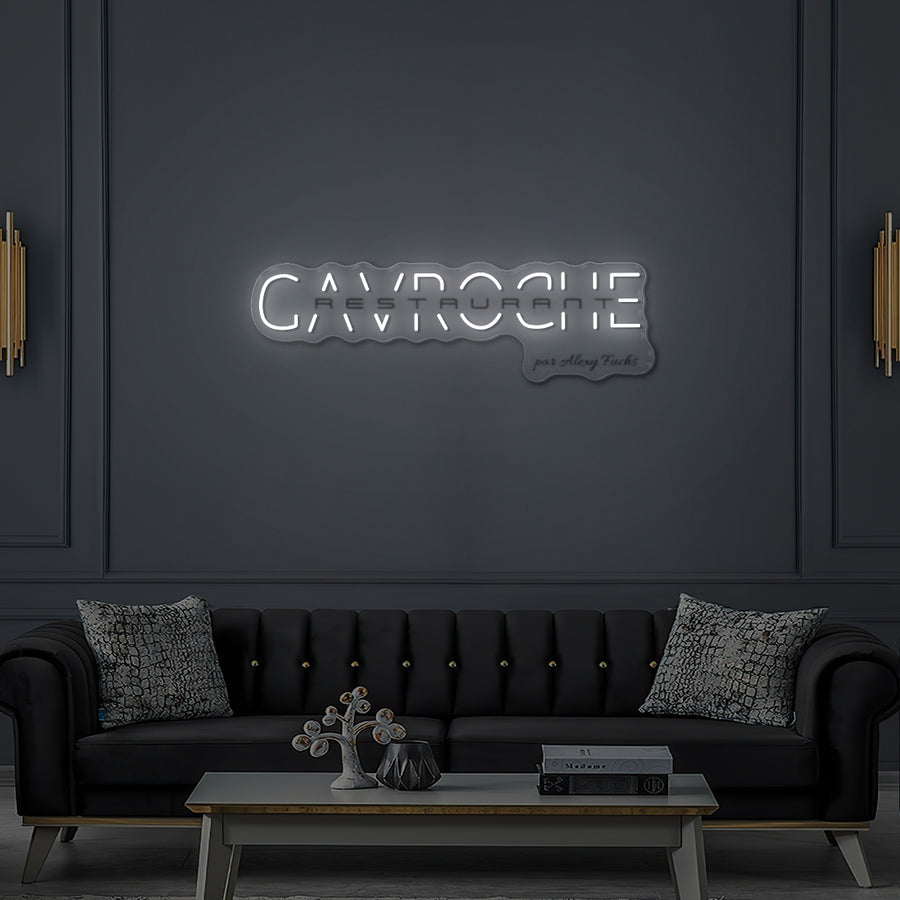 Custom LED Neon Sign for Gavroche Restaurant