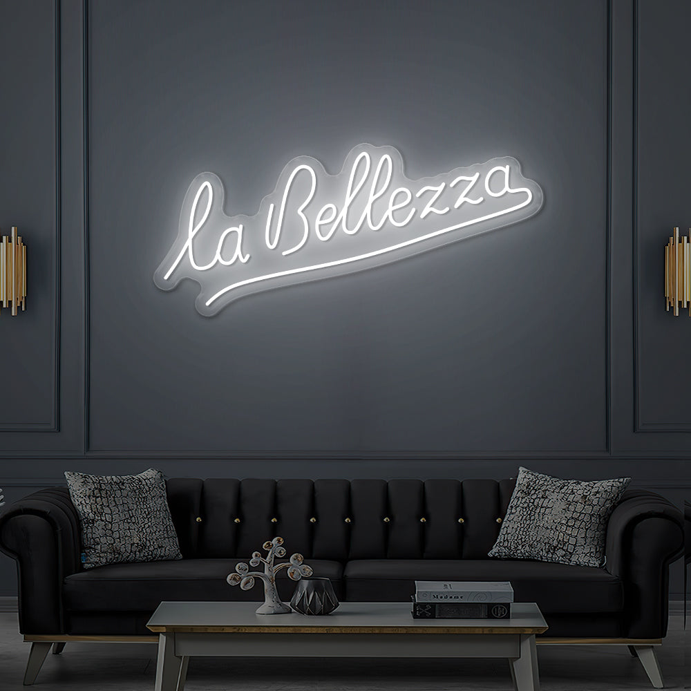 Custom LED Neon Sign La Bellezza Lille