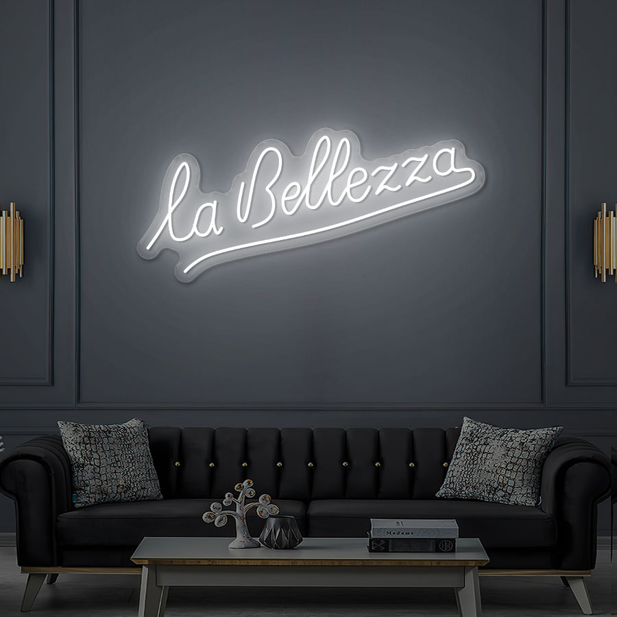 Custom LED Neon Sign La Bellezza Lille