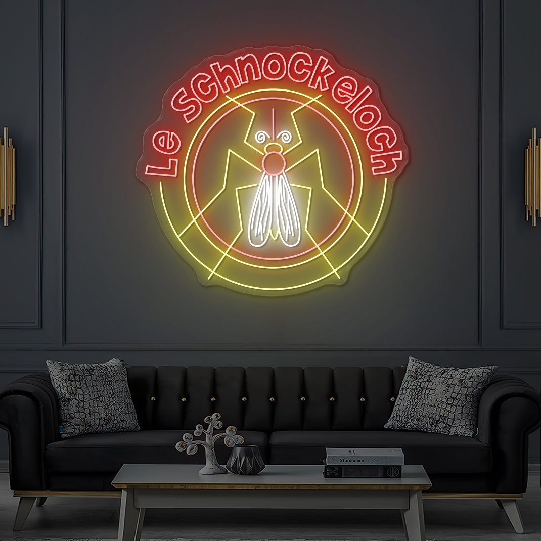 Custom LED Neon Sign for Le Schnockeloch Alsatian Restaurant Strasbourg