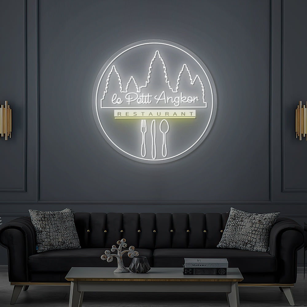 Enseigne LED Néon Personnalisée LE PETIT ANGKOR