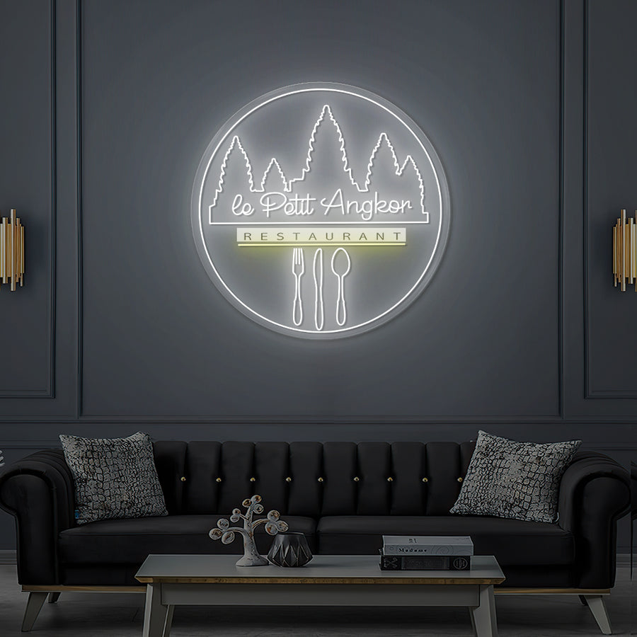 Enseigne LED Néon Personnalisée LE PETIT ANGKOR