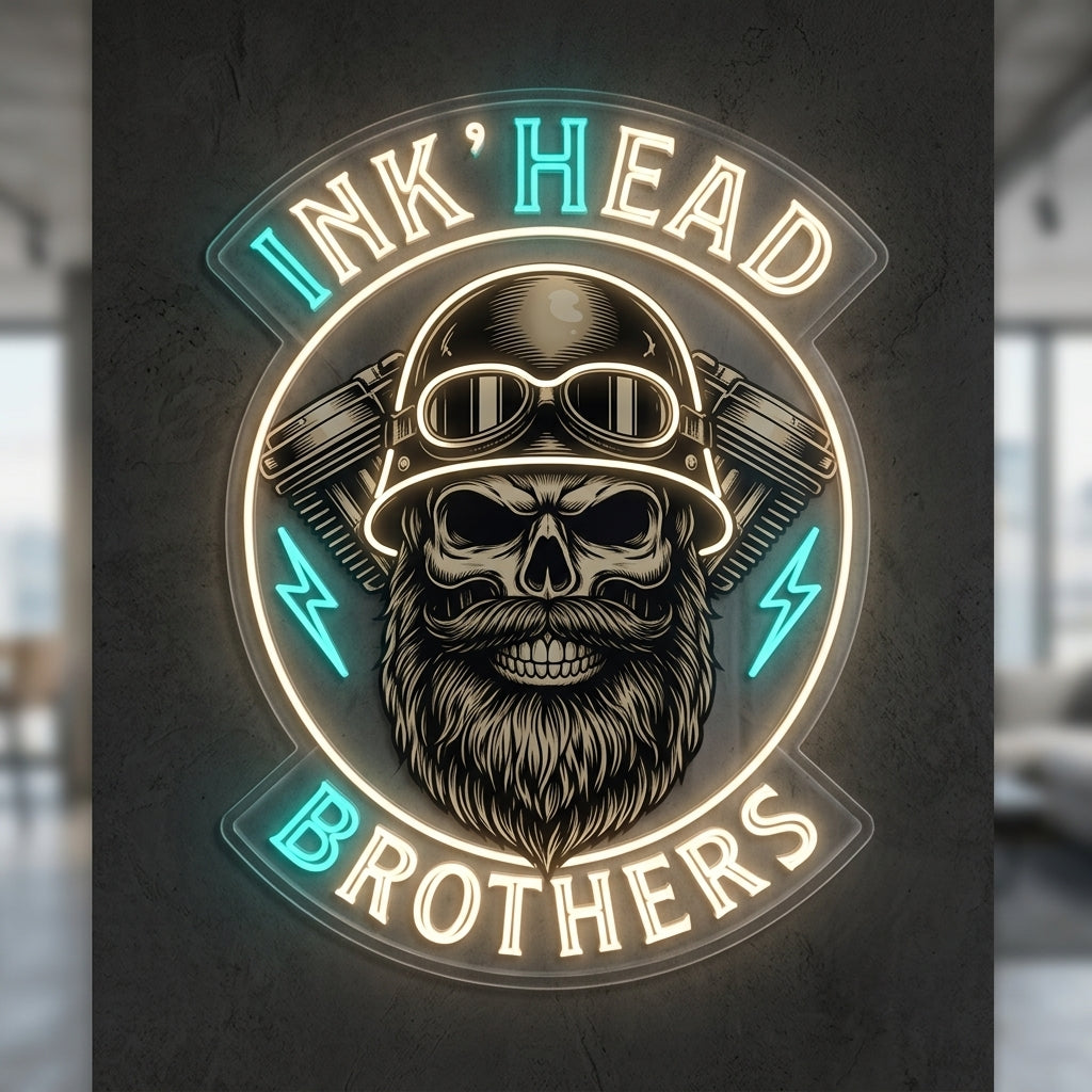 INK’HEAD NEEDLES - Enseigne néon LED personnalisé · Waterproof