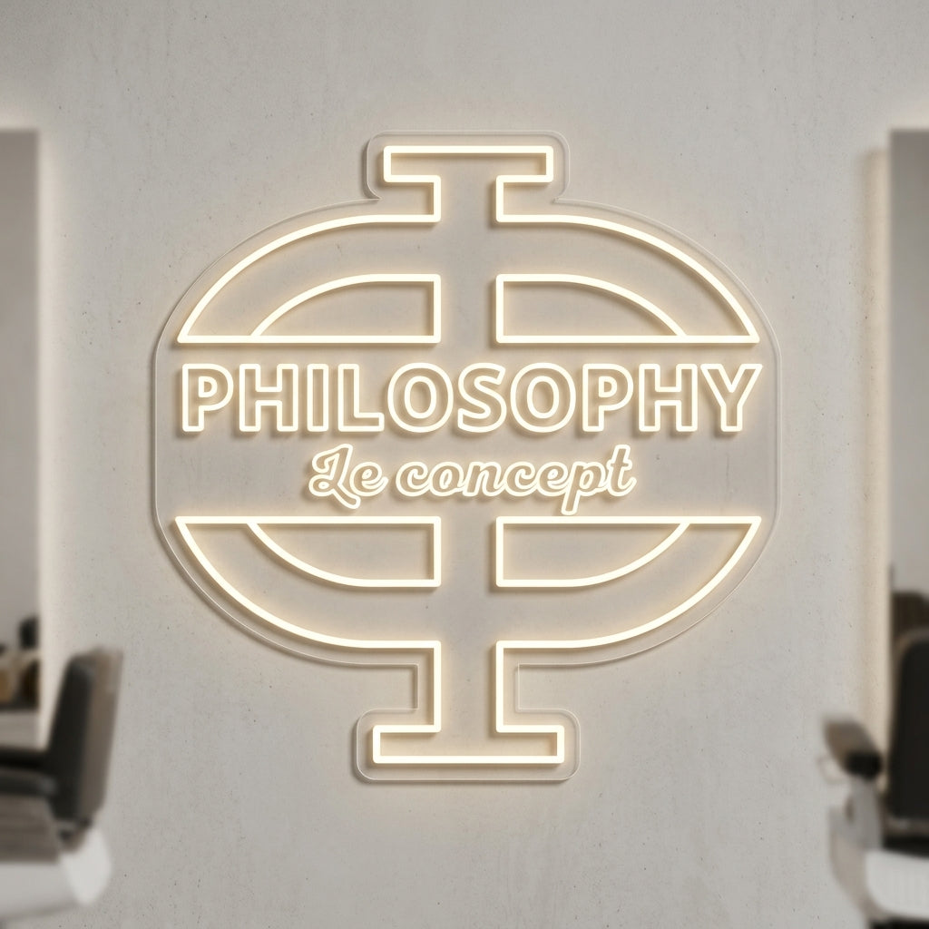 Philosophy - Enseigne néon LED personnalisé