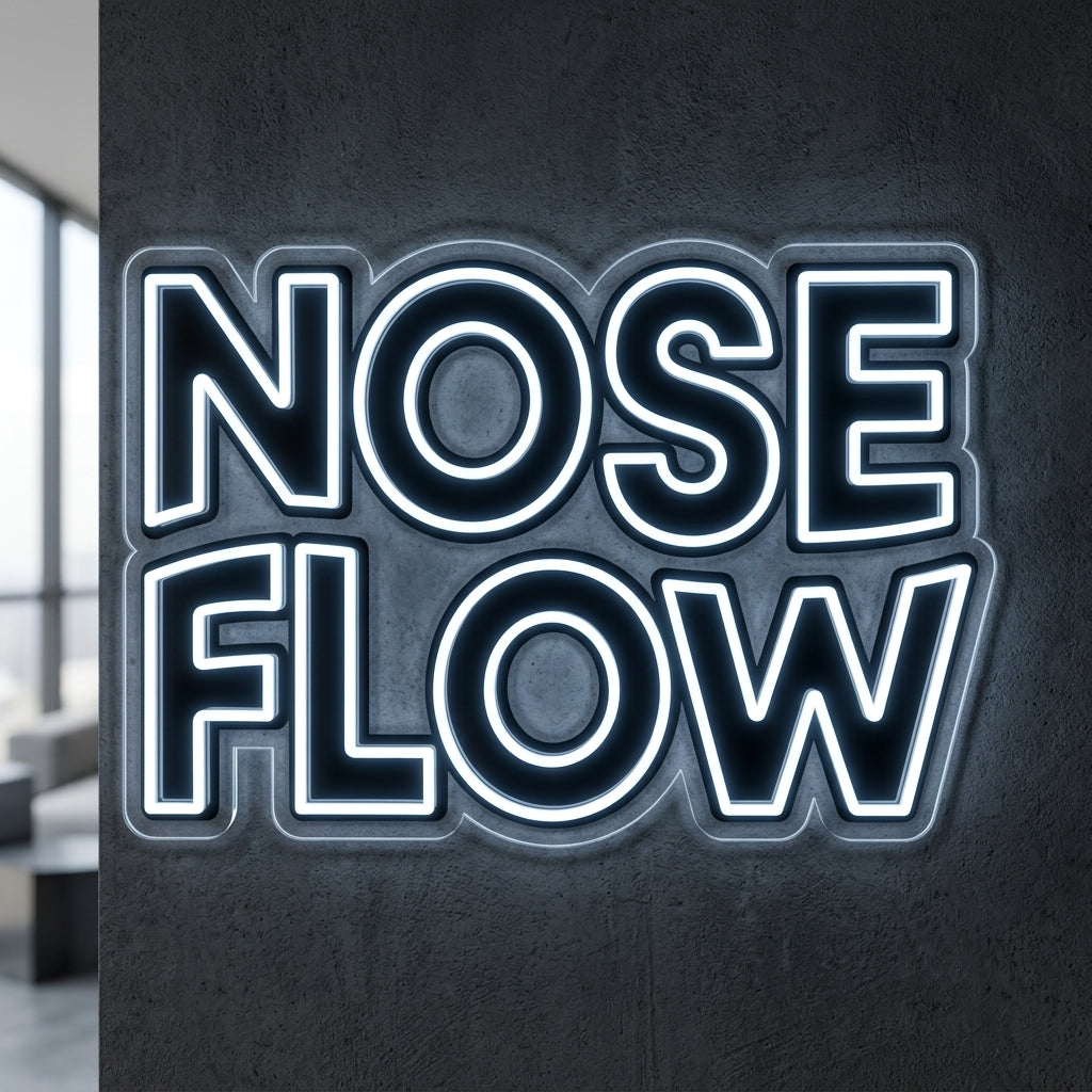 NOSE FLOW - Enseigne néon LED personnalisé