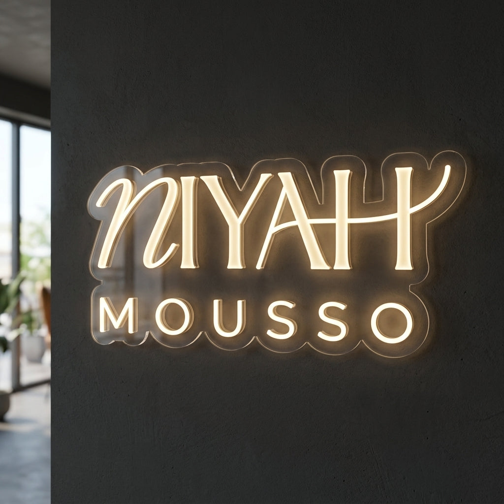 Niyah Mousso - Enseigne néon LED personnalisé