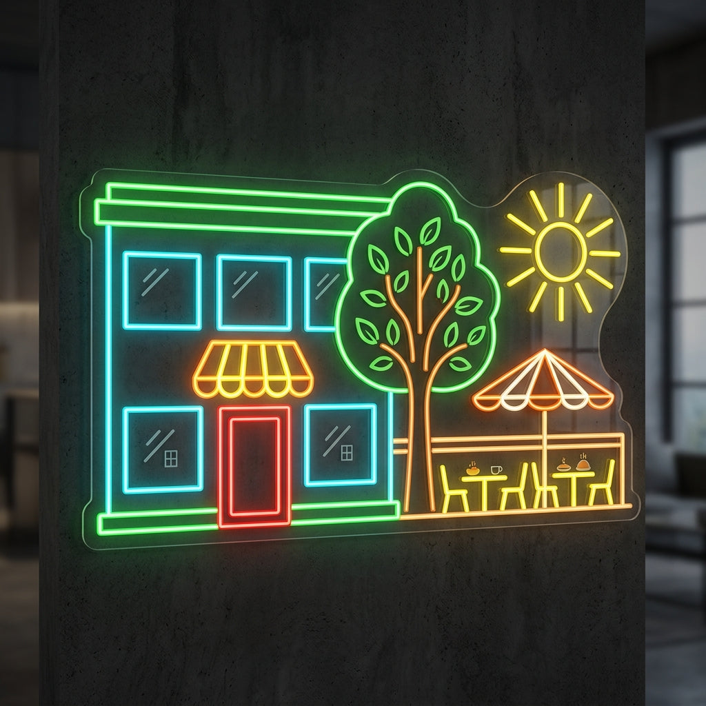 Panier sympa - Enseigne néon LED personnalisé