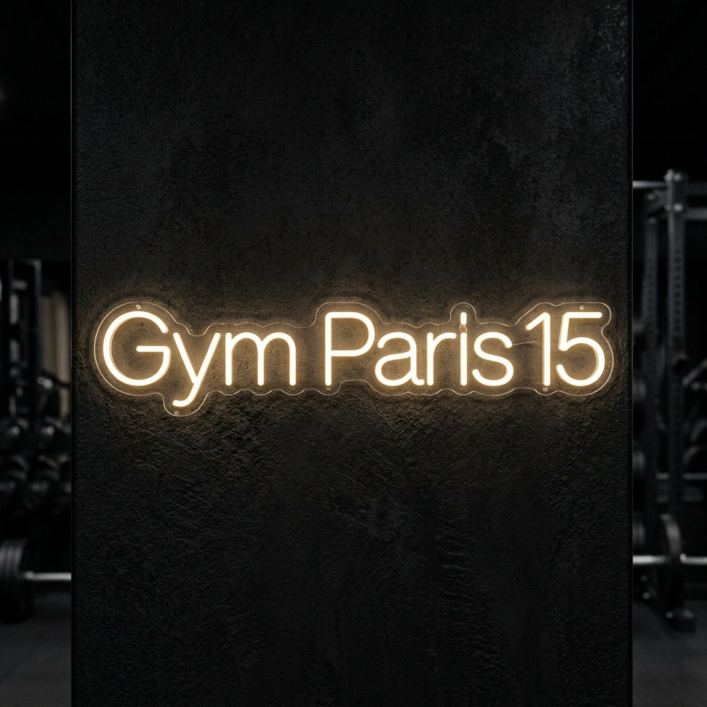 Gym Paris 15 - Enseigne néon LED personnalisé