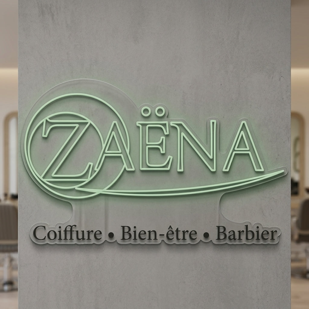 ZAËNA - Enseigne néon LED personnalisé