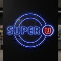 Super U - Enseigne néon LED personnalisé