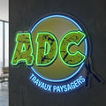 ADC TRAVAUX PAYSAGERS - Enseigne néon LED personnalisé