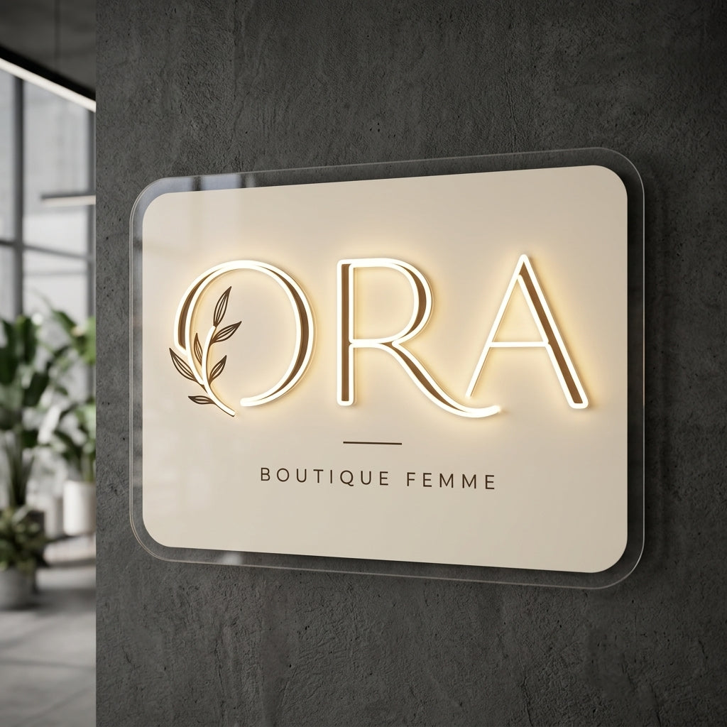 Ora - Enseigne néon LED personnalisé