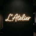 L'Atelier - Enseigne néon LED personnalisé