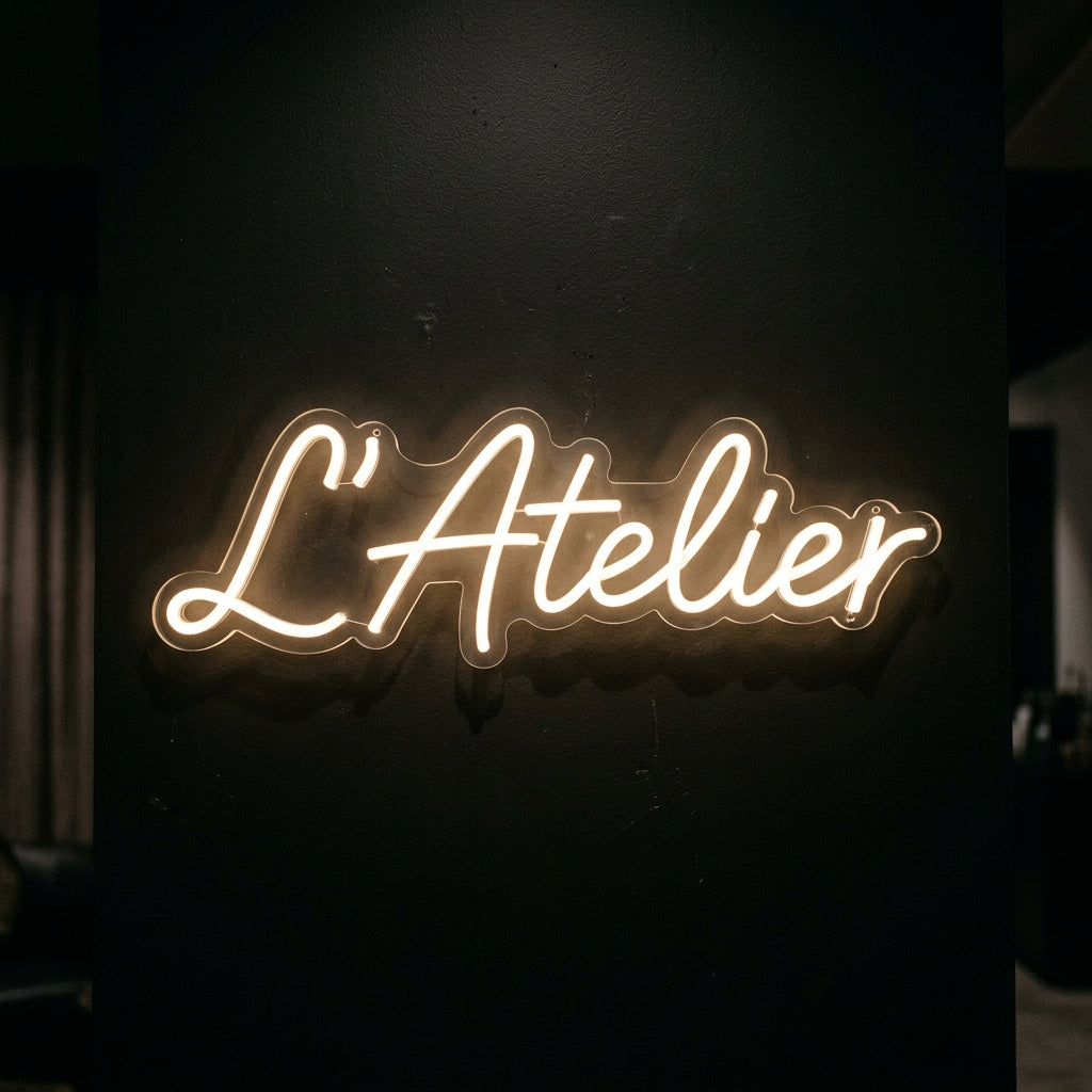 L'Atelier - Enseigne néon LED personnalisé