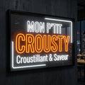 Mon P'tit Crousty - Enseigne néon LED personnalisé · Waterproof
