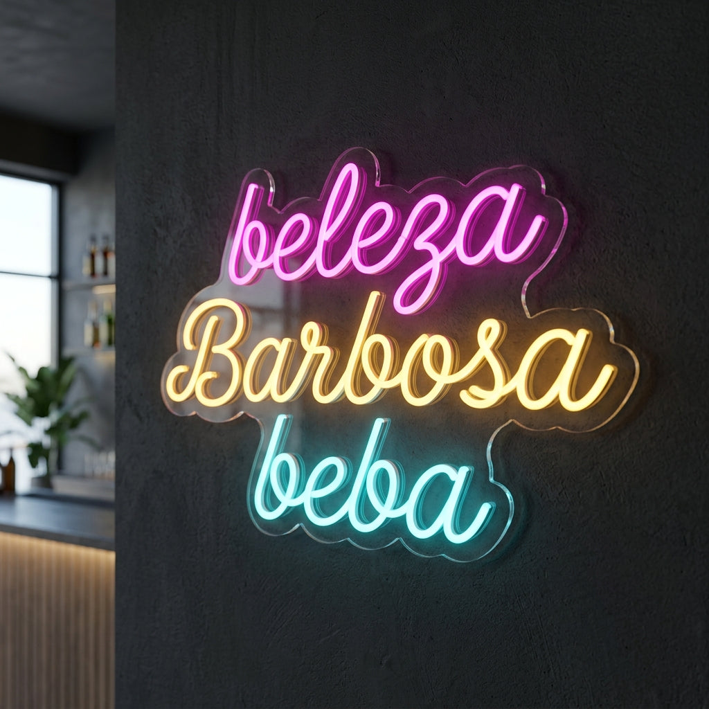 Beleza Barbosa beba - Enseigne néon LED personnalisé