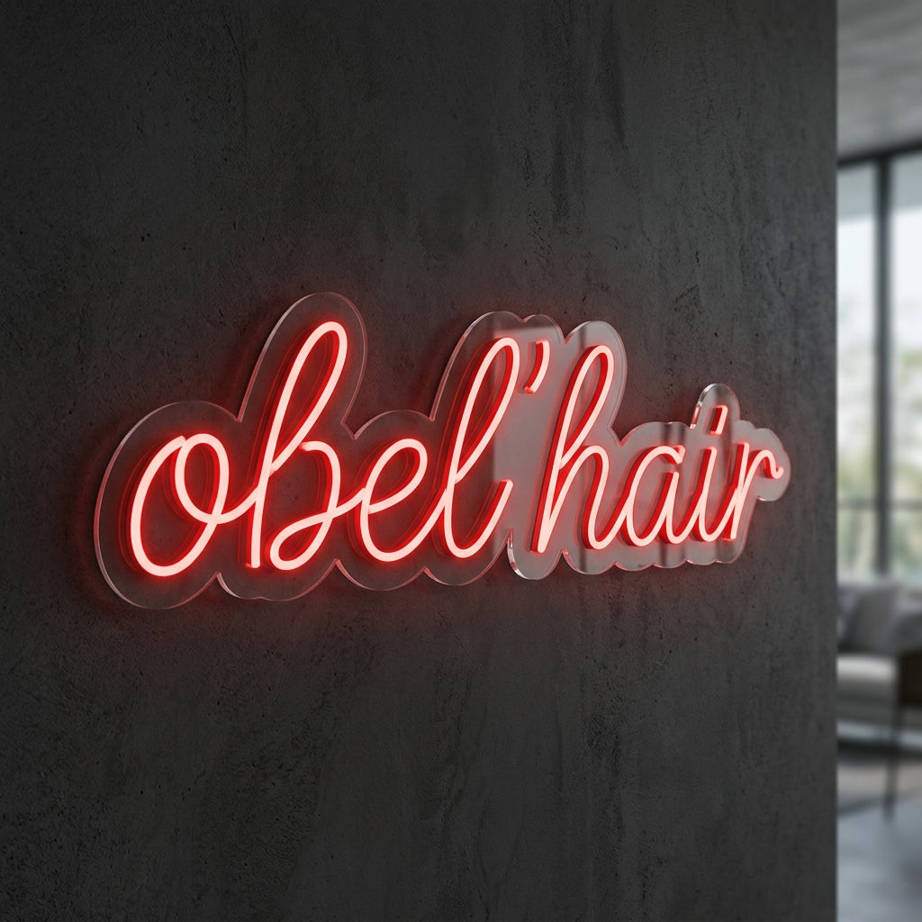 Obel’hair - Enseigne néon LED personnalisé