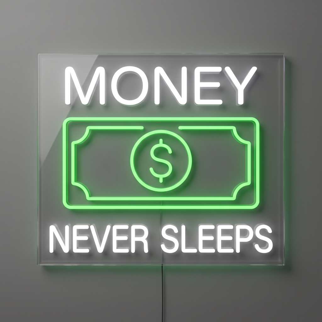 MONEY NEVER SLEEPS