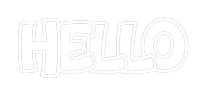 Néon Personnalisé hello