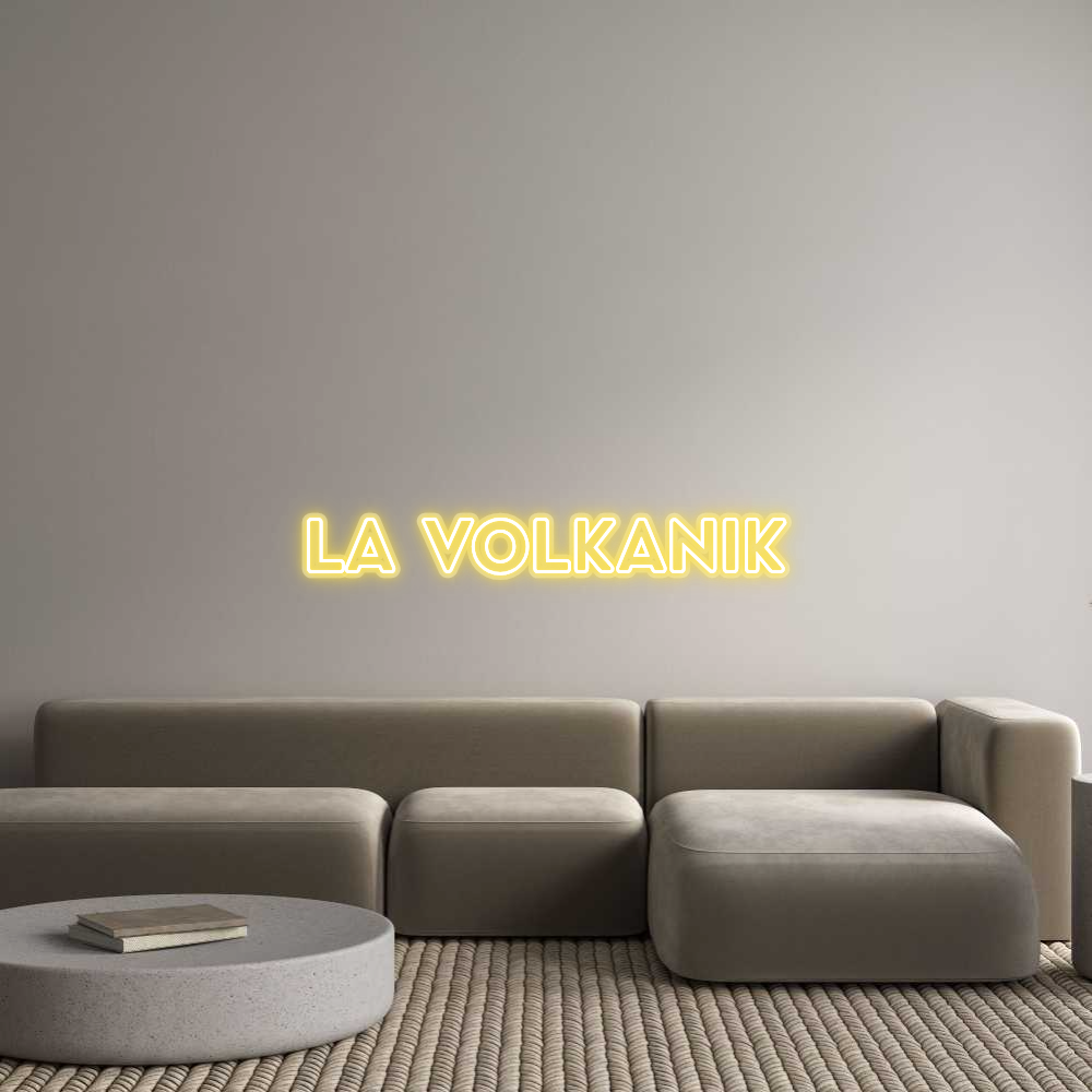Néon Personnalisé LA VOLKANIK