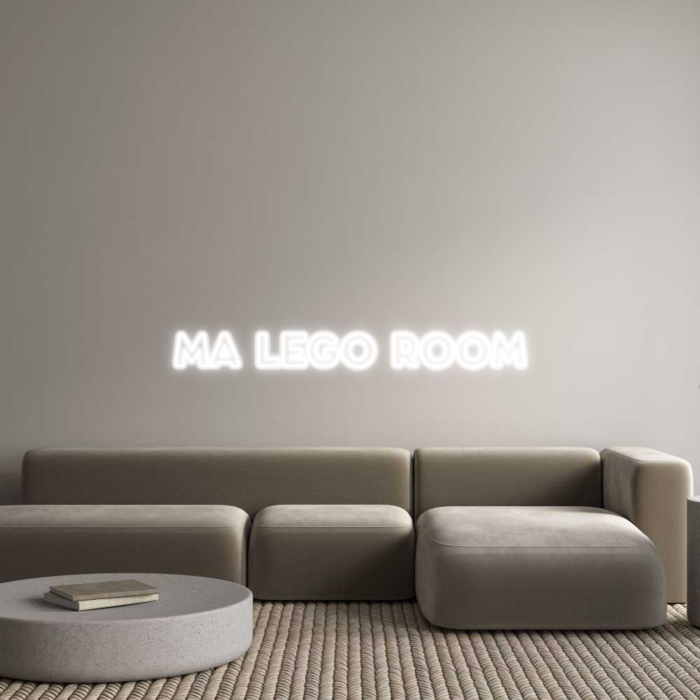 Néon Personnalisé MA LEGO ROOM