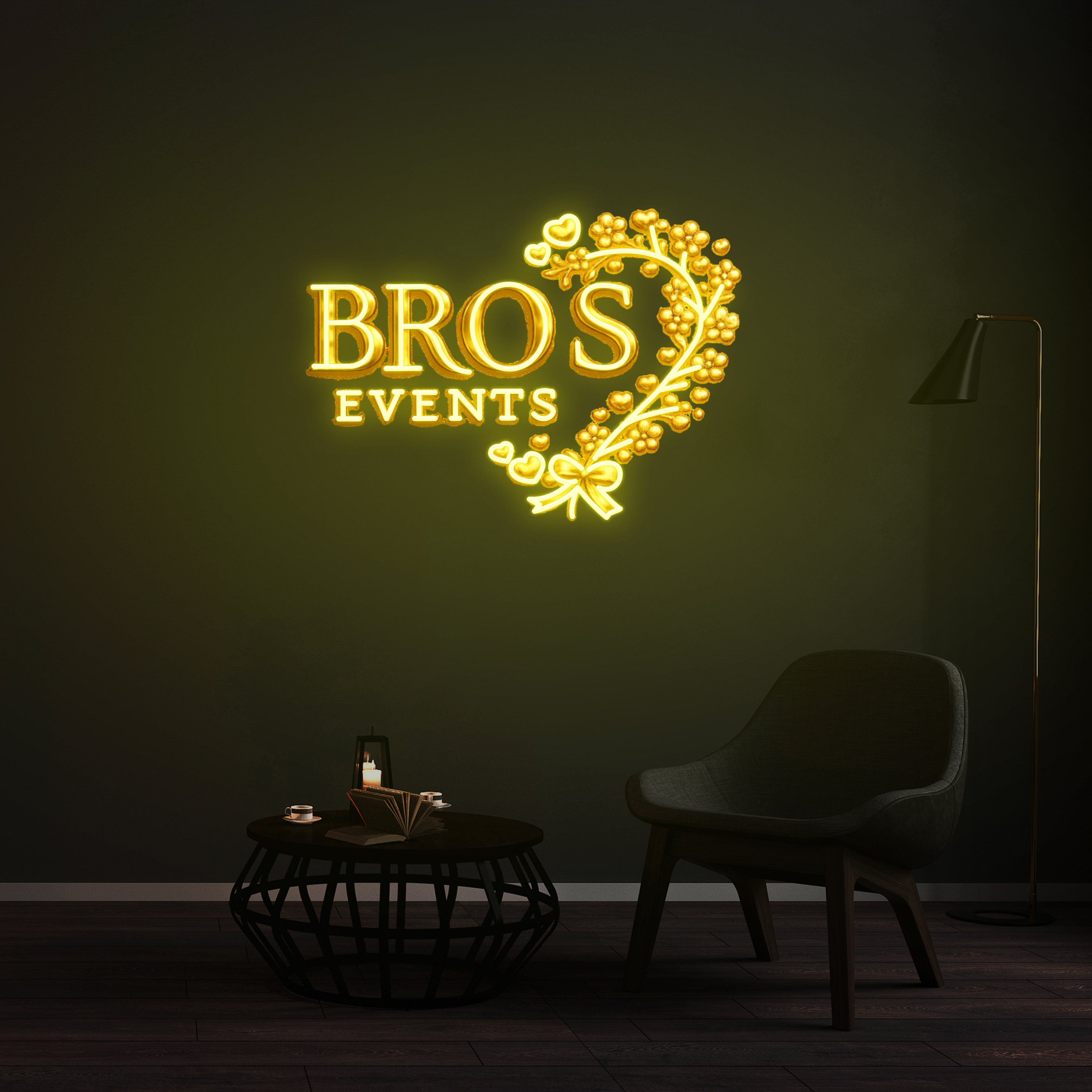 Personnalisation Enseigne LED Néon - BRO'S EVENTS