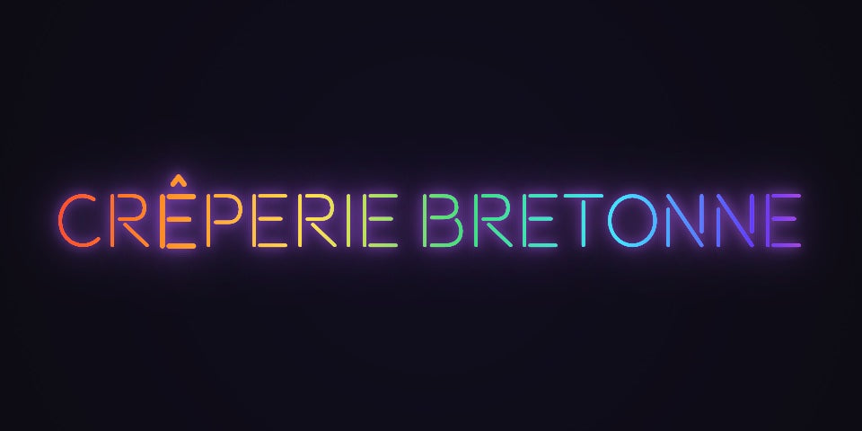 Néon Lumicorne : CRÊPERIE BRETONNE
